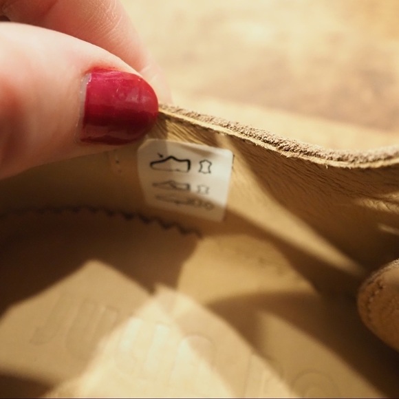 Julia Bo sz 35 US 5.5 tan suede wingtip derby shoes - Picture 11 of 15